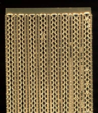 ANT GOLD GERMAN DRESDEN DIE CUT MINI SCALLOPED BORDER VICTORIAN CRAFTS