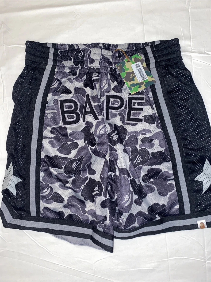 長期在庫品 【A BATHING APE】LINE CAMO BASKETBALL SHORTS / バスパン