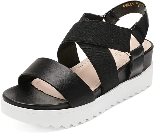 Women Open Toe Ankle Strap Summer Casual Platform Wedge Sandals US size 5-11 - Picture 3 of 24