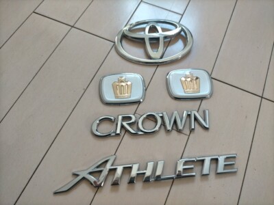 Toyota Crown 18 Series Athlete Emblem Badge 5 set from Japan