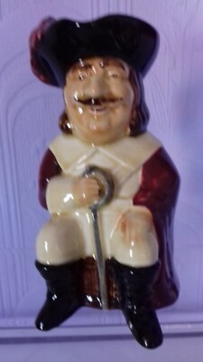 Vintage Shorter & Sons Toby Krug - Cavalier - weinrot & cremefarben - 7'' Medium, England