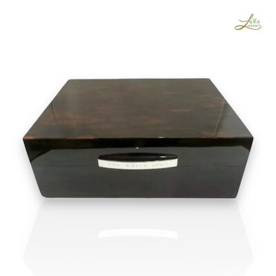 Dunhill White Spot Ziricote Humidor 50 Zigarren Fassungsvermögen Made in France