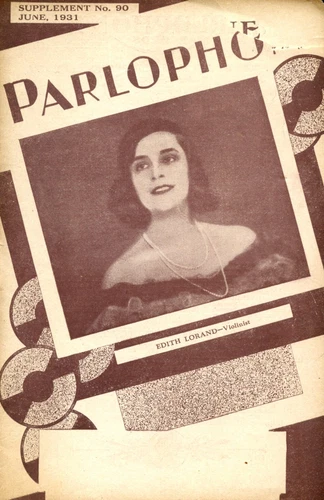 PARLOPHONE / ODEON RECORD CATALOGUE SUPPLEMENT No 90  JUNE 1931