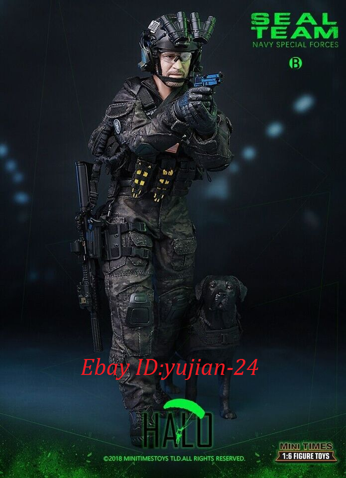 1/6 Mini Times M013 Navy Special Forces Seal Team HALO W/K-9 Dog
