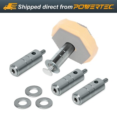 T Track Risers POWERTEC 72169 T Track Risers with Washers for 71820 Bench Dog, 1/4