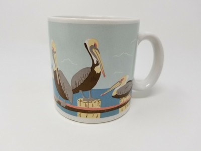 Cape Shore Pelican Coffee Tea Mug Cup Beach Ocean Scene 16oz Ebay