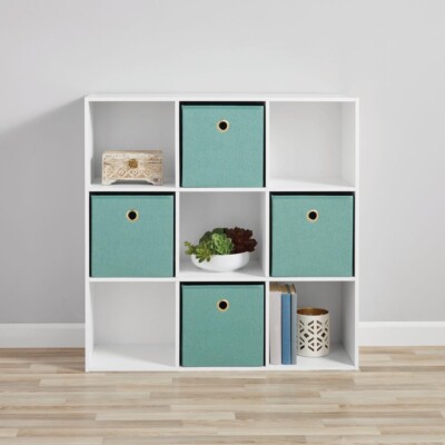Mainstays 11'' 9-Cube Storage Organizer, Black