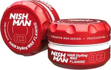 nishman Hair Styling Series (03 Flaming AQUA WAX, 150ml) Free Shipping Worldwide