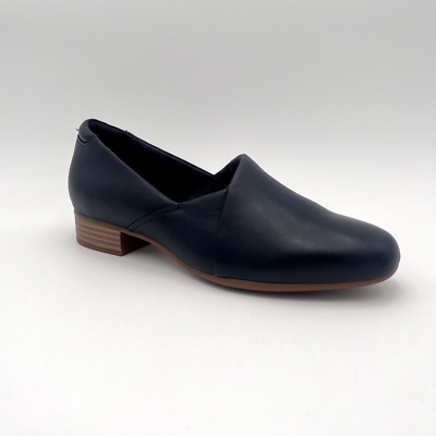#ad Clarks Women#x27;s Juliet Palm Praline Dress Loafer Black Navy Leather MSRP$90 $37.49