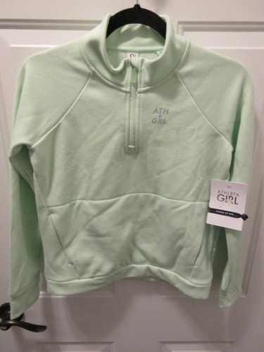 ATHLETA GIRL CRAZY COZY HALF ZIP SWEATSHIRT IN MINT SORBET GREEN NEW - Picture 5 of 5