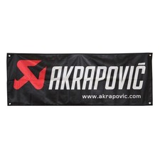 800360 Akrapovic Logo Fahne Banner  Flag 140 cm x 52 cm 
