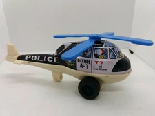 Vintage Tinplate Toy Helicopter Patrol A1 ND Toys Made in Japan 1960s