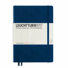 Leuchtturm 1917 Hardcover Dot Grid Notebook in Navy Blue - A5 - NEW