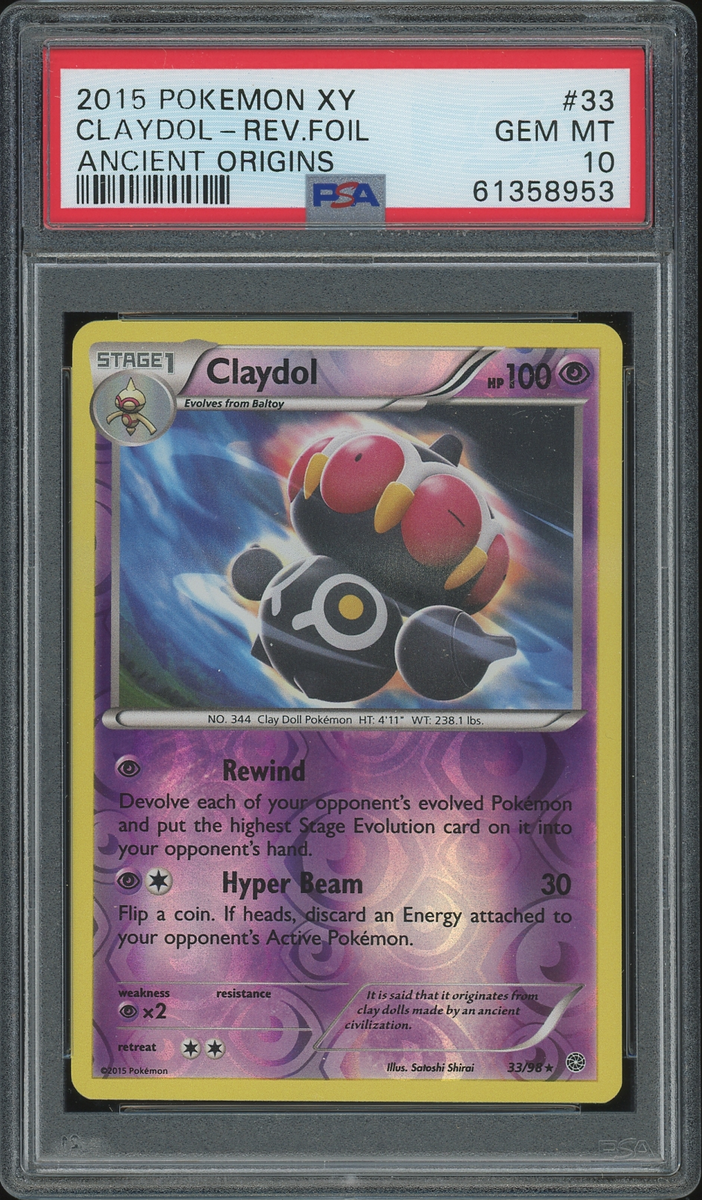 2015 Pokemon XY Ancient Origins Claydol Reverse Foil #33 eBay 1/1