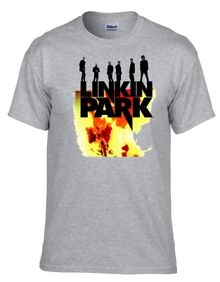 GILDAN Linkin Park Logo Rock Music Grau Kinder T-Shirt -068_GR-Kids