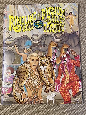 Ringling Bros Circus Program 1977 Vintage Souvenir Magazine With Poster Insert