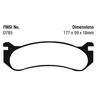 Pastillas de freno EBC DP61304 Greenstuff serie 6000 para 07-10 Chevy Silverado 3500 HD Foto 4 de 4