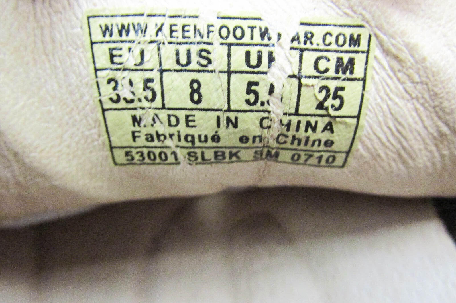 Scarpe da donna Keen Toyah taglia 8M marroni escursionismo Oxford atletica trail usate vq