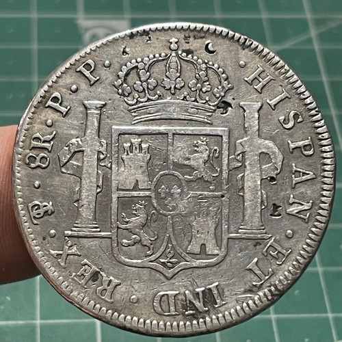 ESPAÑA 8 Reales del año 1795 Carlos IIII IV Potosi PP Bolivia Resellos chinos - Foto 2 di 7