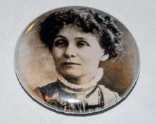 EMMELINE PANKHURST 25MM / 1 INCH BUTTON BADGE SUFFRAGETTE FEMINIST