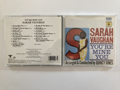 You'Re Mine You by Sarah Vaughan (CD, 2016) Roulette Records - Very Good Cond.