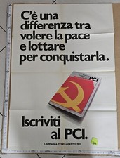 Manifesto PCI Partito Comunista Italiano Iscriviti 1982