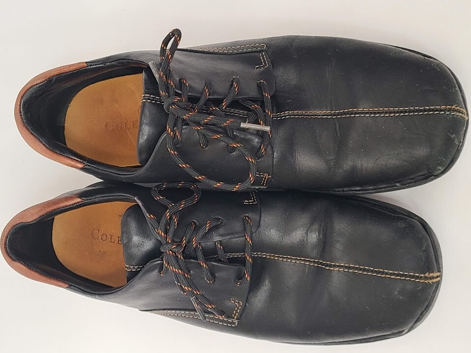 Cole Haan Zeno Lace II Mens 8M Black Leather Oxfords Comfort  display picture 3