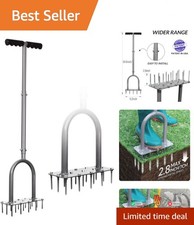 Revolutionary Lawn Aerator with 15 Sharp Spikes for Enhanced Grass Health
