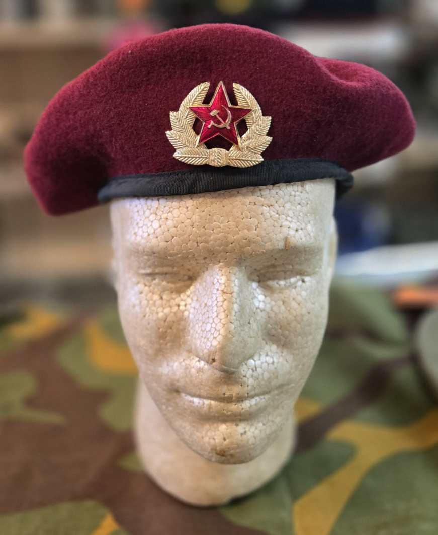 Soviet USSR Special Police OMON Spetsnaz Special Forces Burgundy