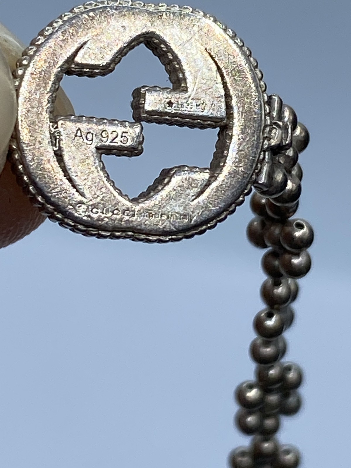 Gucci Sterling Silver Interlocking Flower Bracele… - image 7