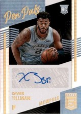 2020-21 Panini Donruss Elite #PP-XAT Xavier Tillman Pen Pals Memphis Grizzlies