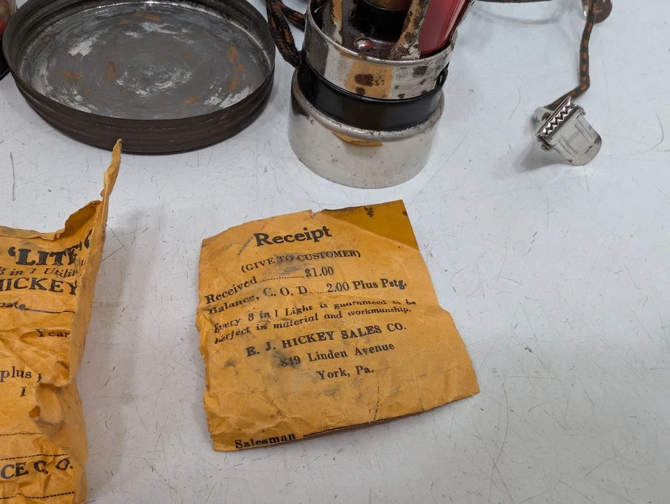 DE COLECCIÓN PRINCIPIOS OCHO EN UNO LUZ UTILITARIA 8 EN 1 LUZ CAJA ORIGINAL LÁMPARA BATERÍA Foto 4 de 4