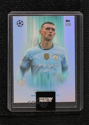 2024-25 Topps Total Football Fusion Series Blue 3/50 Phil Foden #651 14dq