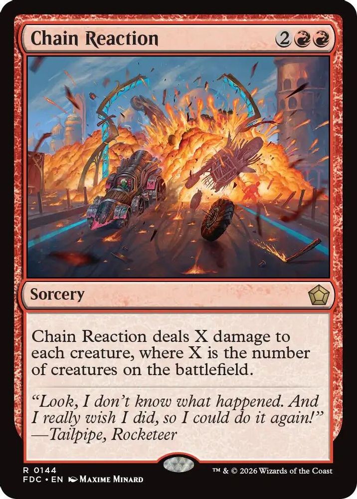 Chain Reaction 144 Rare Commander: Foundations Magic: The Gathering Near Mint