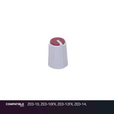 Allen & Heath Gray/Burgandy Knob for ZED-10, ZED-10FX, ZED-12FX, ZED-14,