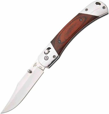 BC2S97R Bear & Son Folding Knife 14C28N Steel Blade Rosewood Handle Crossbar USA