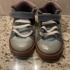 See Kai Run Toddler Sneakers Size 12 High-Top Green Blue Gray Hook Loop