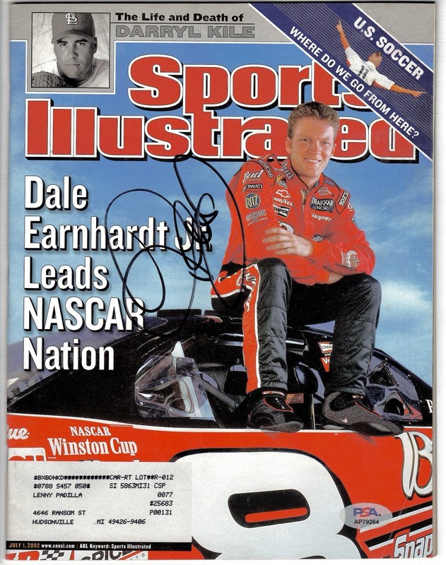 Dale Earnhardt Jr Signed Sports Illustrated Full Magazine July 1, 2002 PSA/DNA
