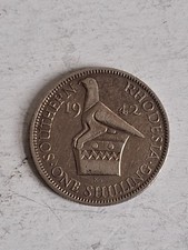Southern Rhodesia 1942 one Shilling silver coin, XF