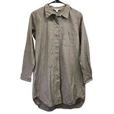 Ines De La Fressange Uniqlo Lagenlook Womens Button Down L/S Shirt Extra Small