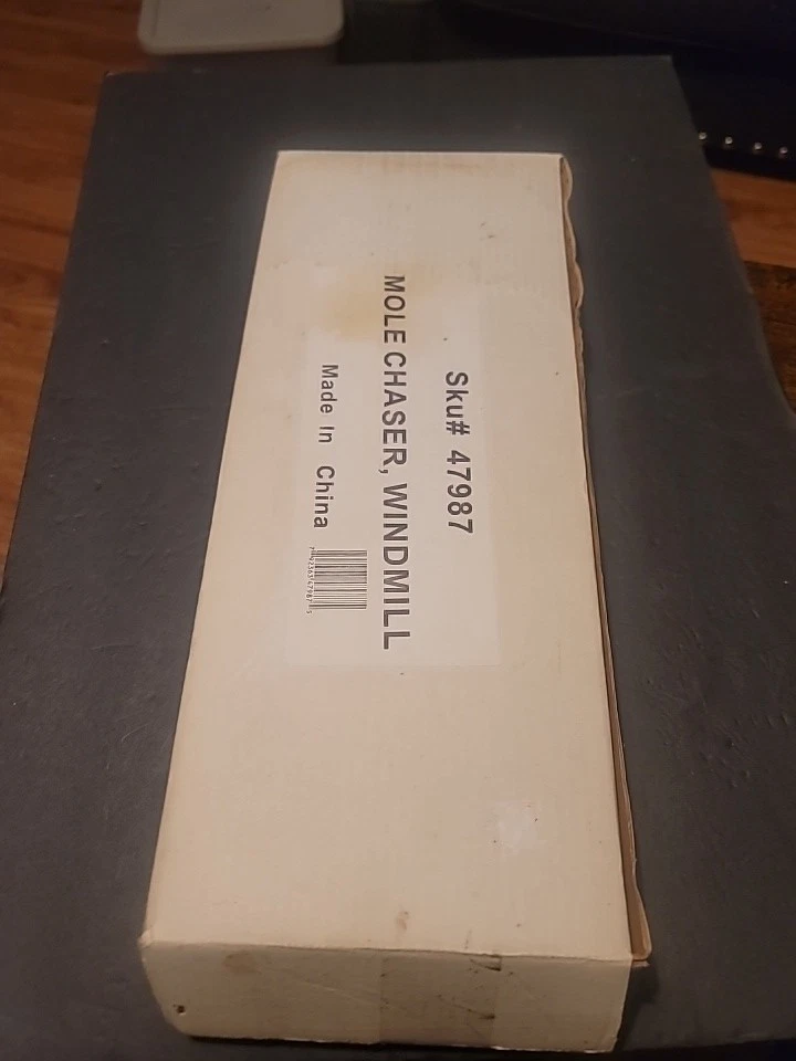 Nuevo molino de viento cazador de topos repelente de plagas patio jardín humano no tóxico accionado por viento Foto 2 de 4