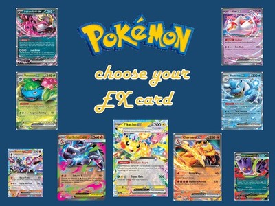 Pokemon choose your EX card Scarlet and Violet english near mint HUGE selection