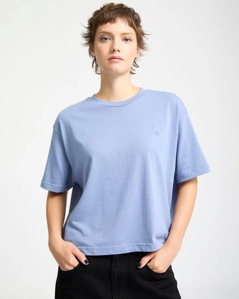 VOLCOM - Womens Stone Blanks Up T-Shirt - Carolina Blue - Short Sleeve Tee - Image 3 of 3