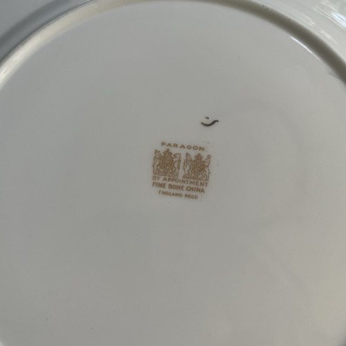 Paragon Handled Serve Cake Gold Trim Square Rose Floral Light Green 9.5” - Picture 7 of 9