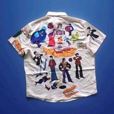 The Beatles Hawaiian Shirt Yellow Submarine Unisex shirt, Sgt. Peppers XL Tan