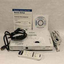Epson PowerLite 1771W LCD Projector Combo w/Remote, Bag, And Power Cord 201 Hrs
