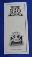 ORIGINAL 1914 STECO CYCLECAR Motorcar Sales Brochure - Stephens Co. Chicago