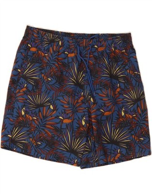SCOUT Mens Swimming Shorts Medium  Blue Floral Polyester AV04