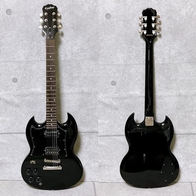 Epiphone SG Typ G-310 E-Gitarre Linkshänder schwarz mit Koffer