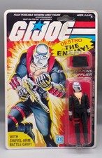 Original vintage 1983 Hasbro GI Joe DESTRO action figure SEALED toy MOC cobra !!